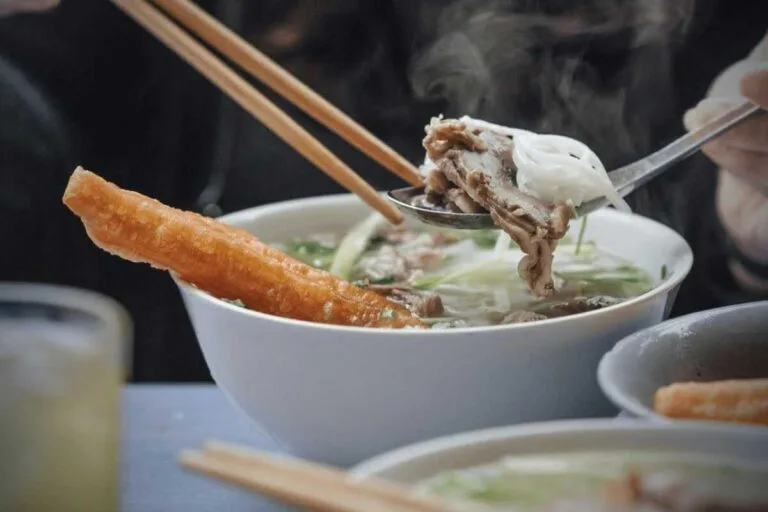 A hot bowl of pho